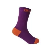 Водонепроницаемые носки детские DexShell Ultra Thin Children Socks, пурпурный DS543PO