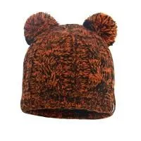 Водонепроницаемая детская шапка DexShell Kid's Beanie Cable Twin Pompom оранжевый